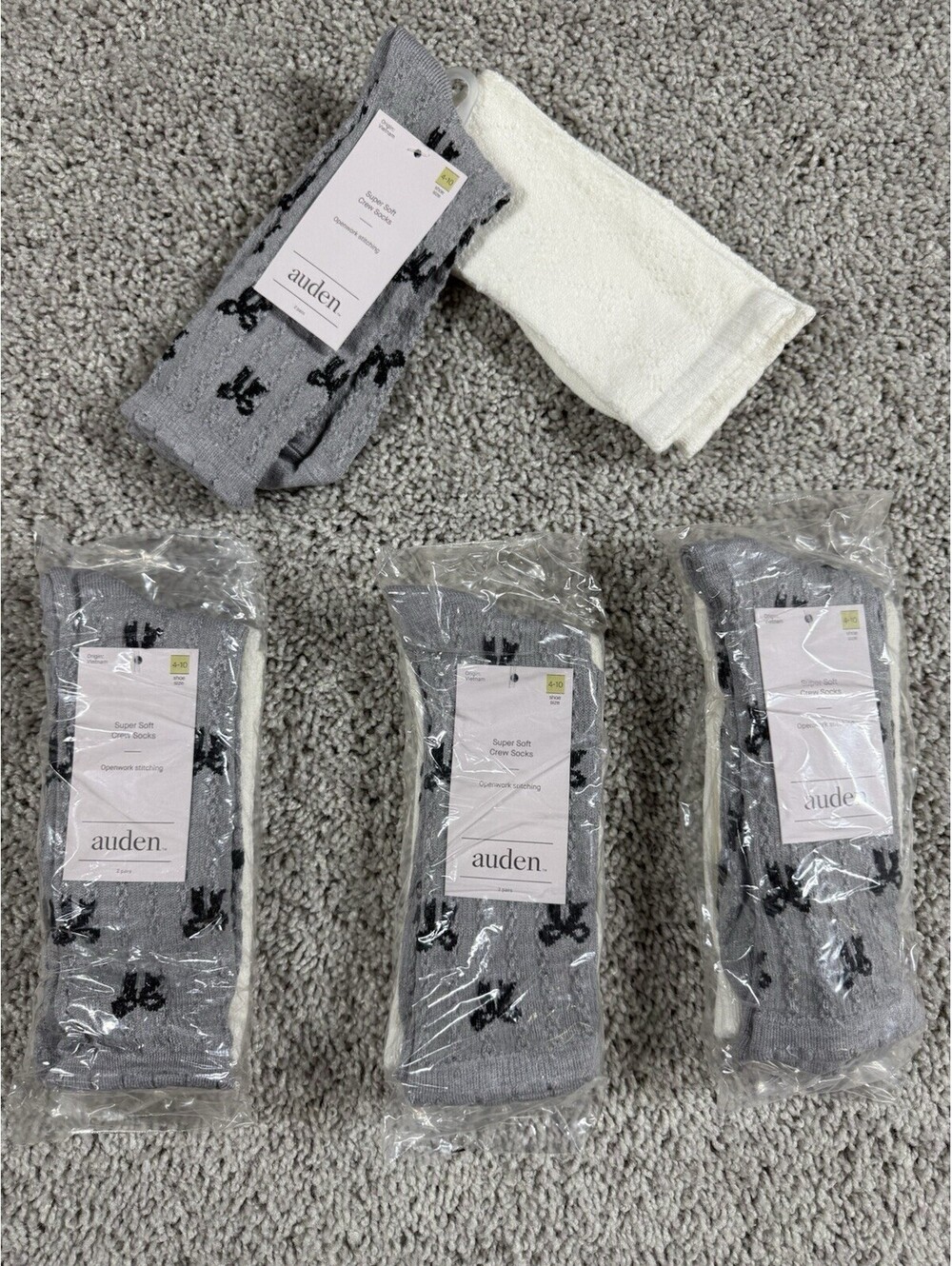 NWT Auden Women’s Socks 4 Packs 8 Pairs Total
